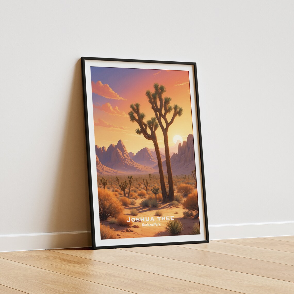 Joshua Tree National Park Desert Sunset Trees Vista Rocks Poster - Image 5