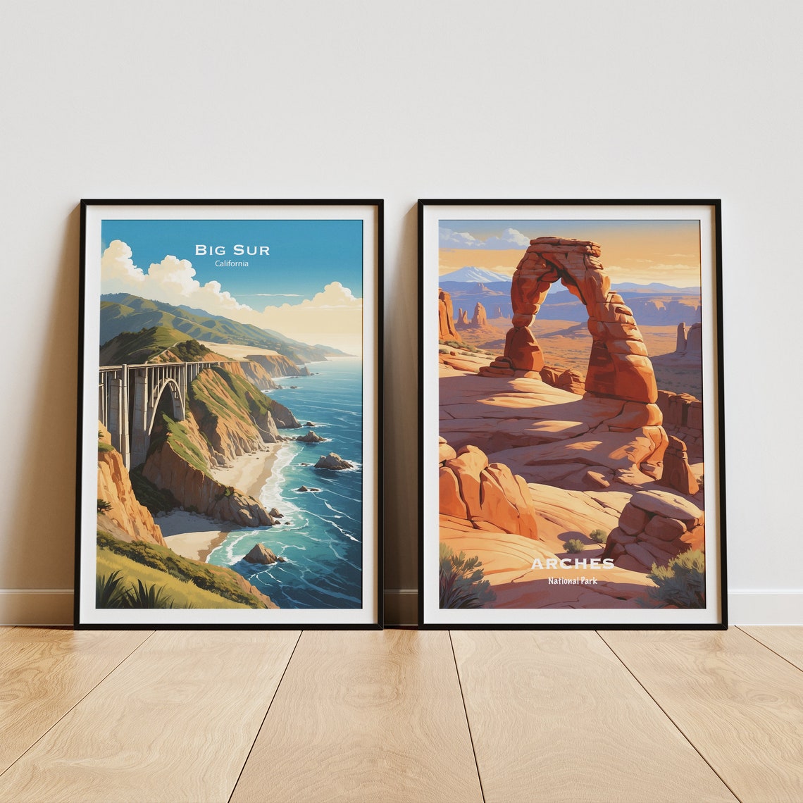 Big Sur California Bixby Creek Bridge Coastline View Cliff Poster - Image 4