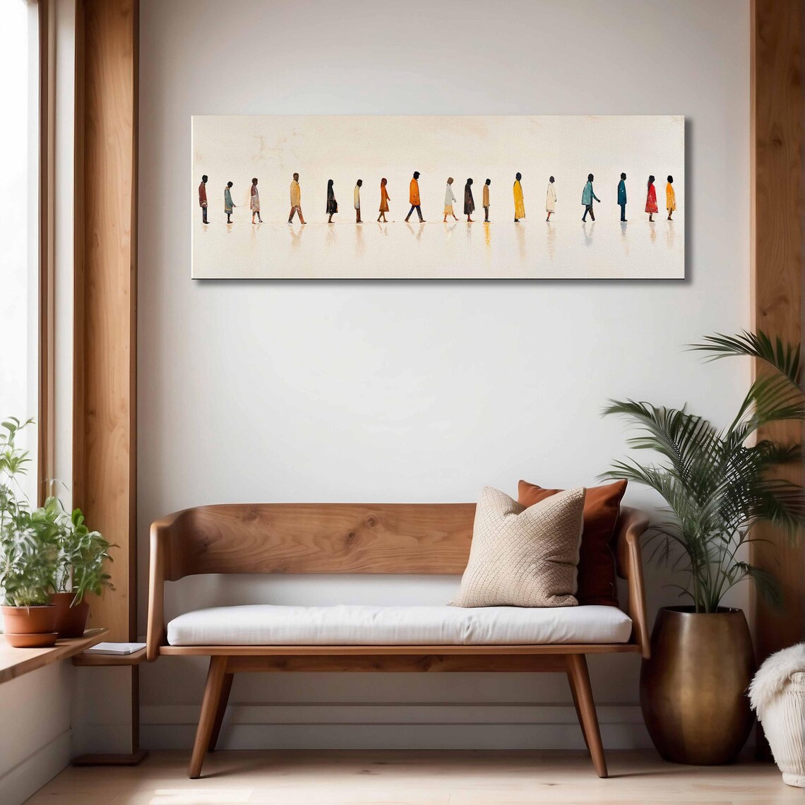 Abstract People Walking, Minimalist Wall Art Print - Image 4