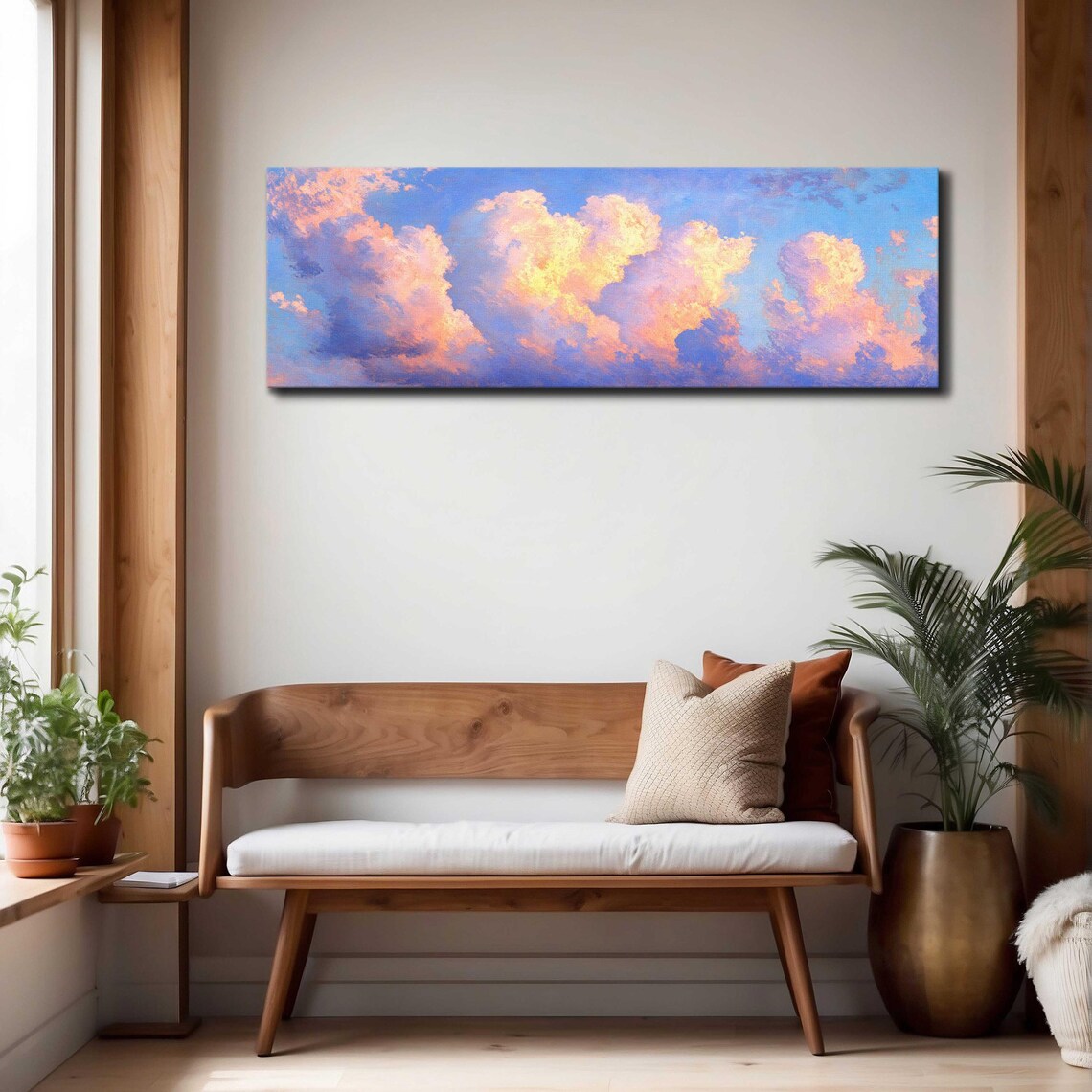 Vintage Cloud Panoramic Minimalist Art Print - Image 4