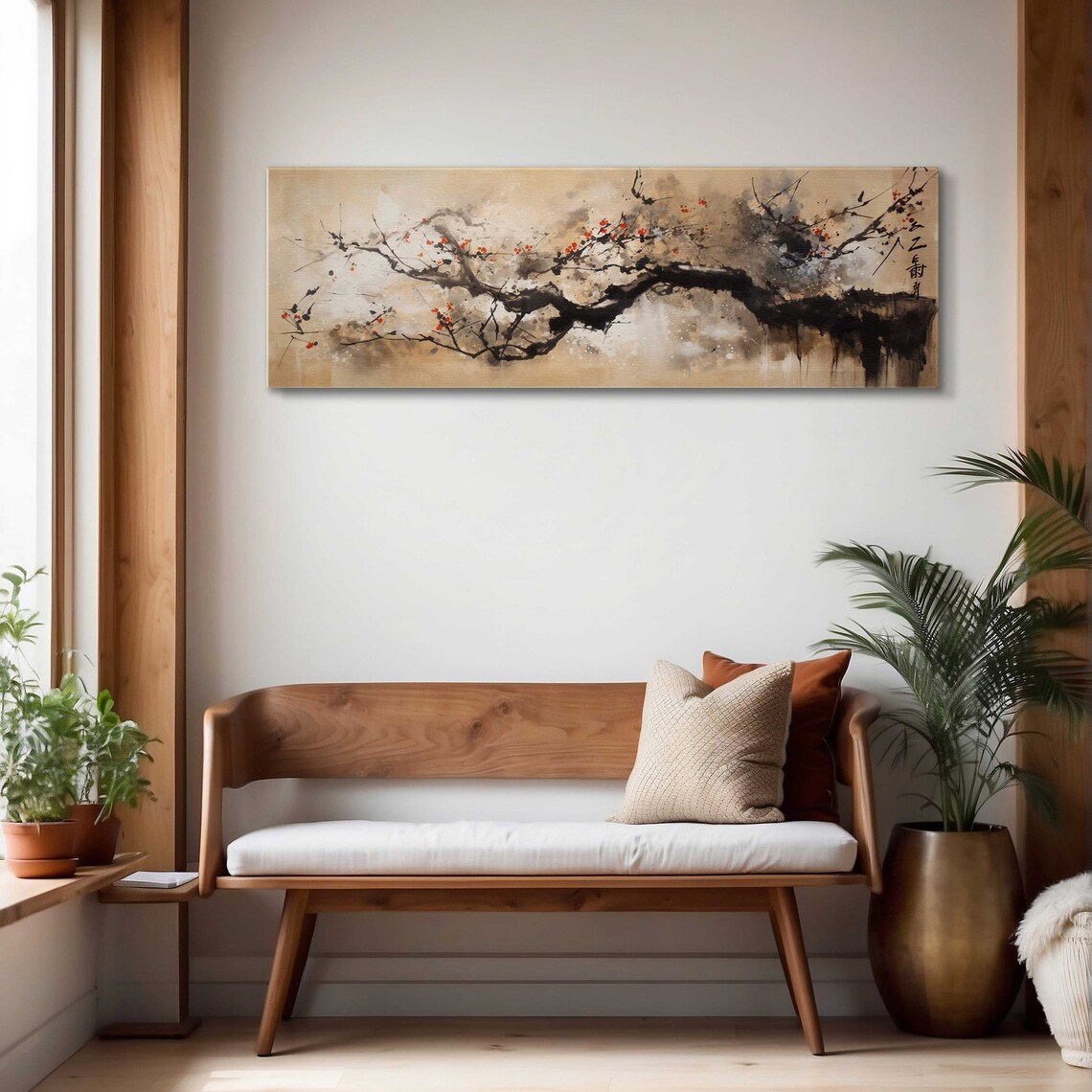 Japanese Wabi Sabi Nature Painting, Art Print - Image 4