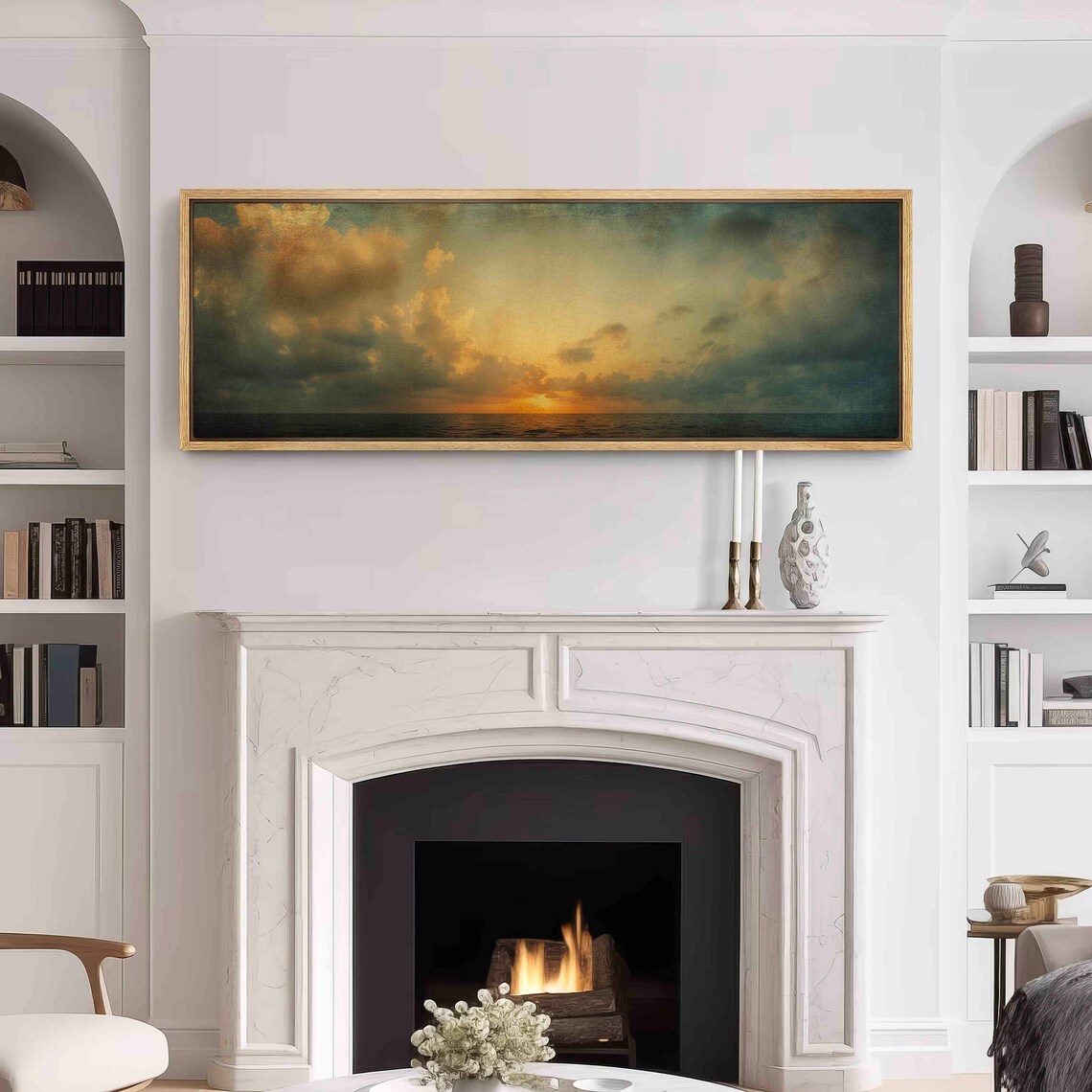Moody Seascape Abstract Print, Minimalist Boho - Image 3