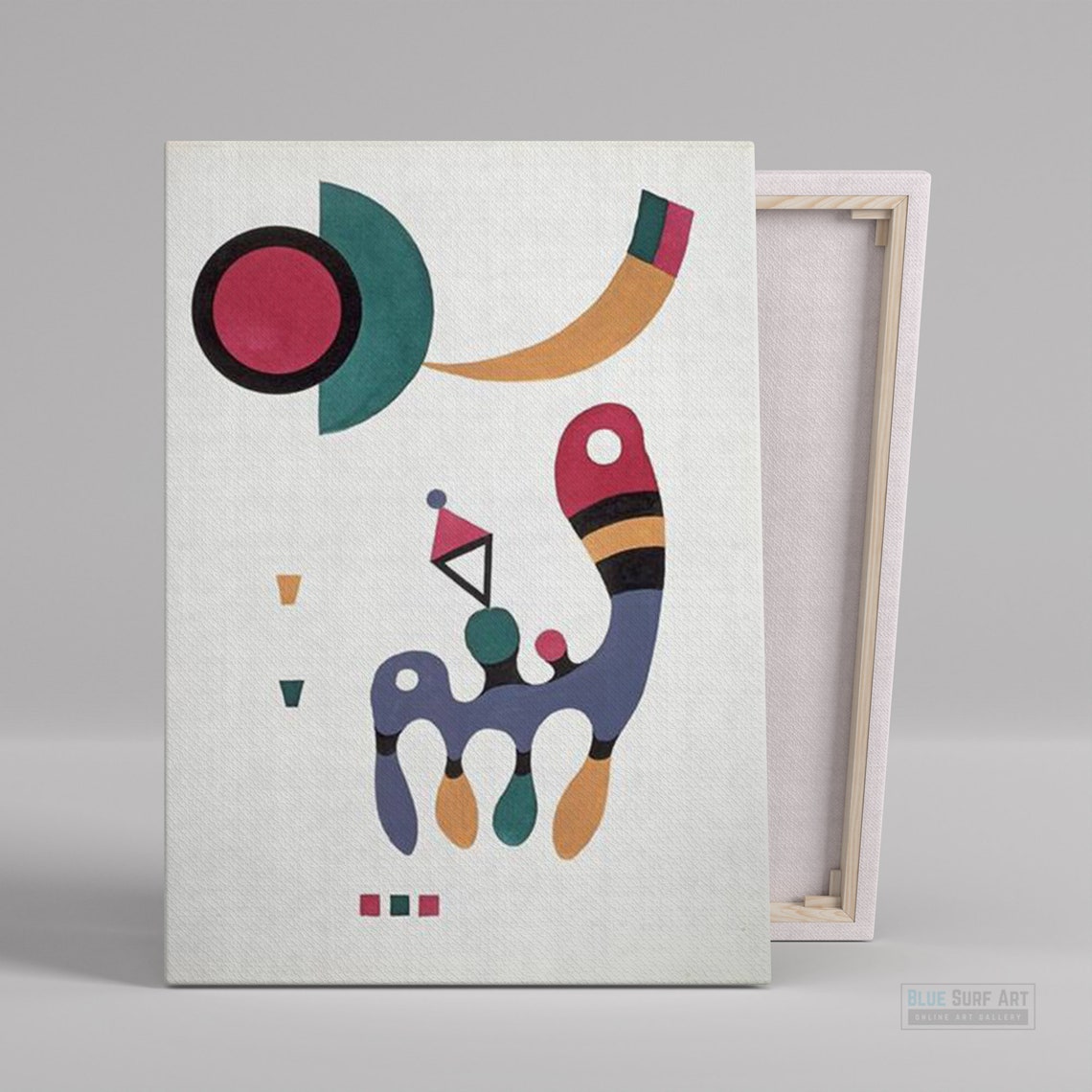 Wassily Kandinsky Playful Geometry 1930 Curved Shapes Abstract Poster