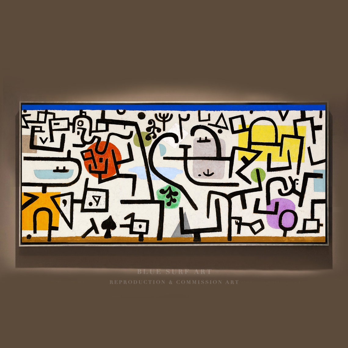 Paul Klee Rich Harbour 1938 Abstract Geometric Modern Art Poster