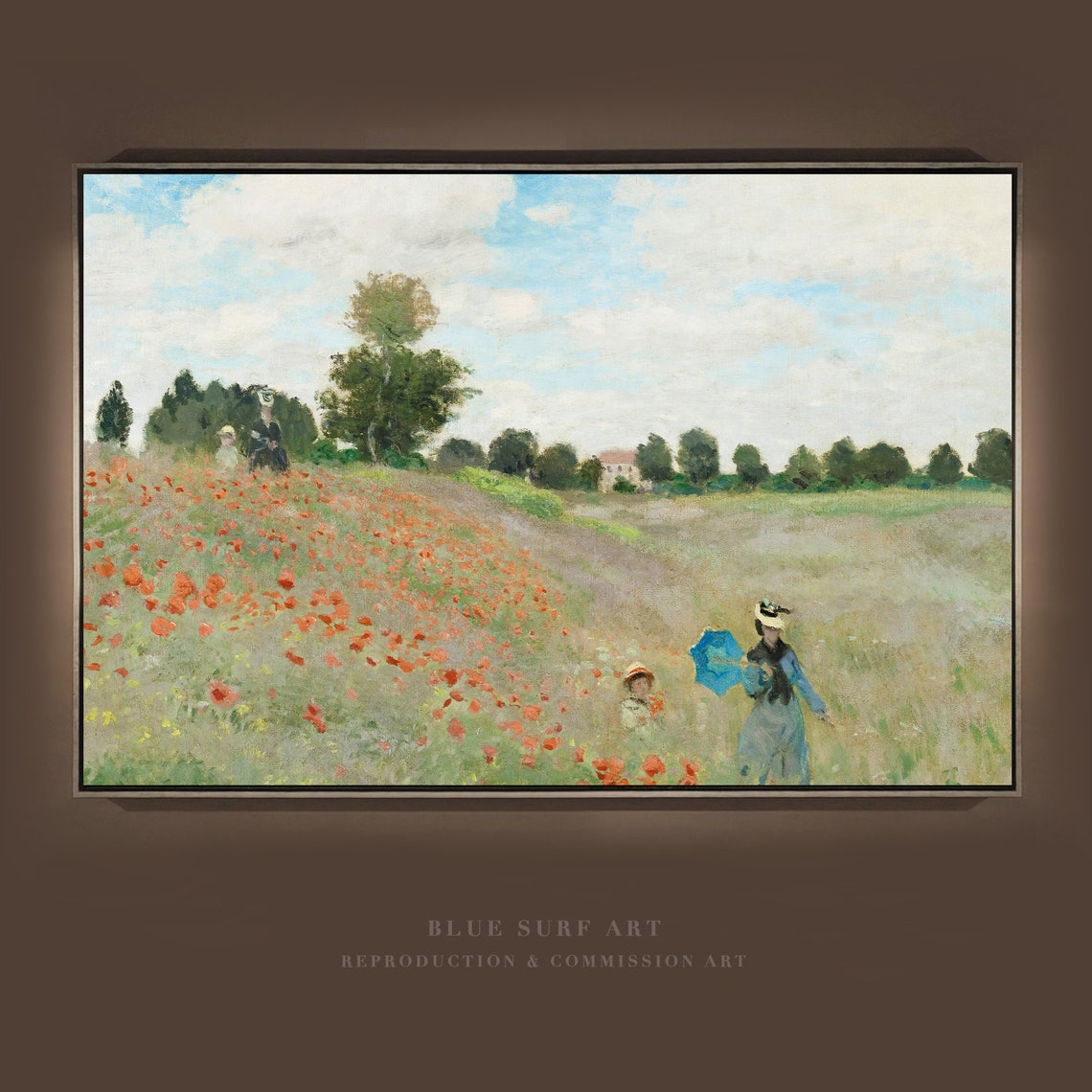 Claude Monet The Poppy Field 1873 Impressionist Meadow Poster