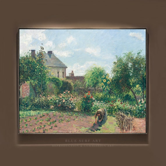 The Artists Garden At Eragny Camille Pissarro Reproduction Art Housewarming Gift 100 Hand Painted Painting Art Gift