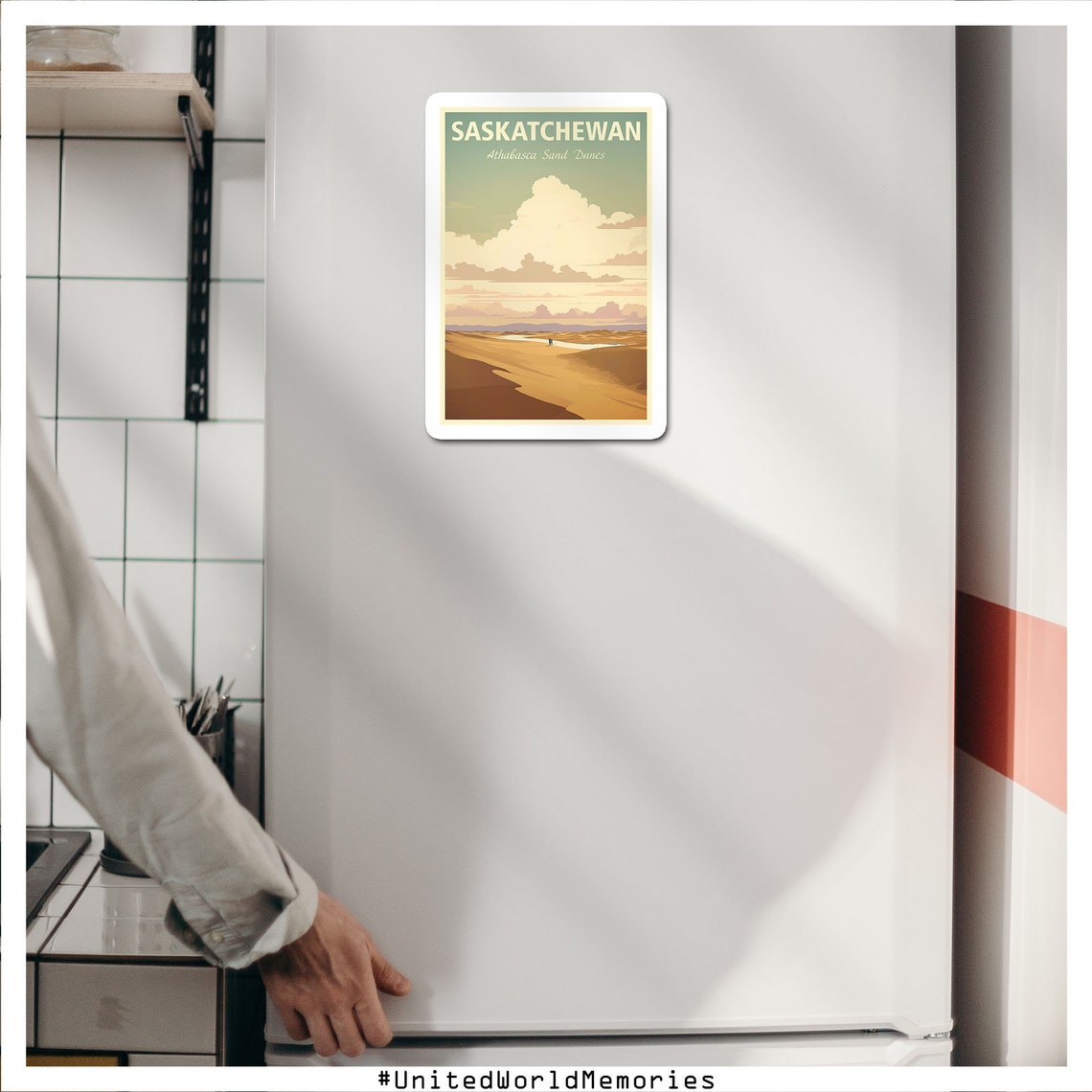 Saskatchewan Athabasca Sand Dunes Golden Desert Horizon Poster - Image 4