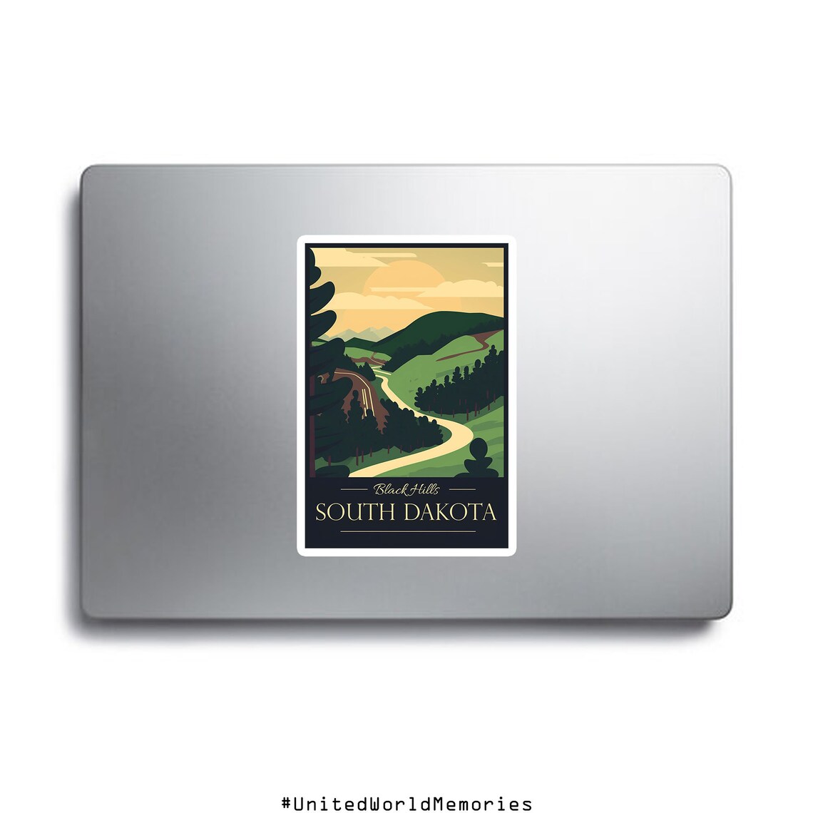 South Dakota Black Hills Vintage Travel Poster Print