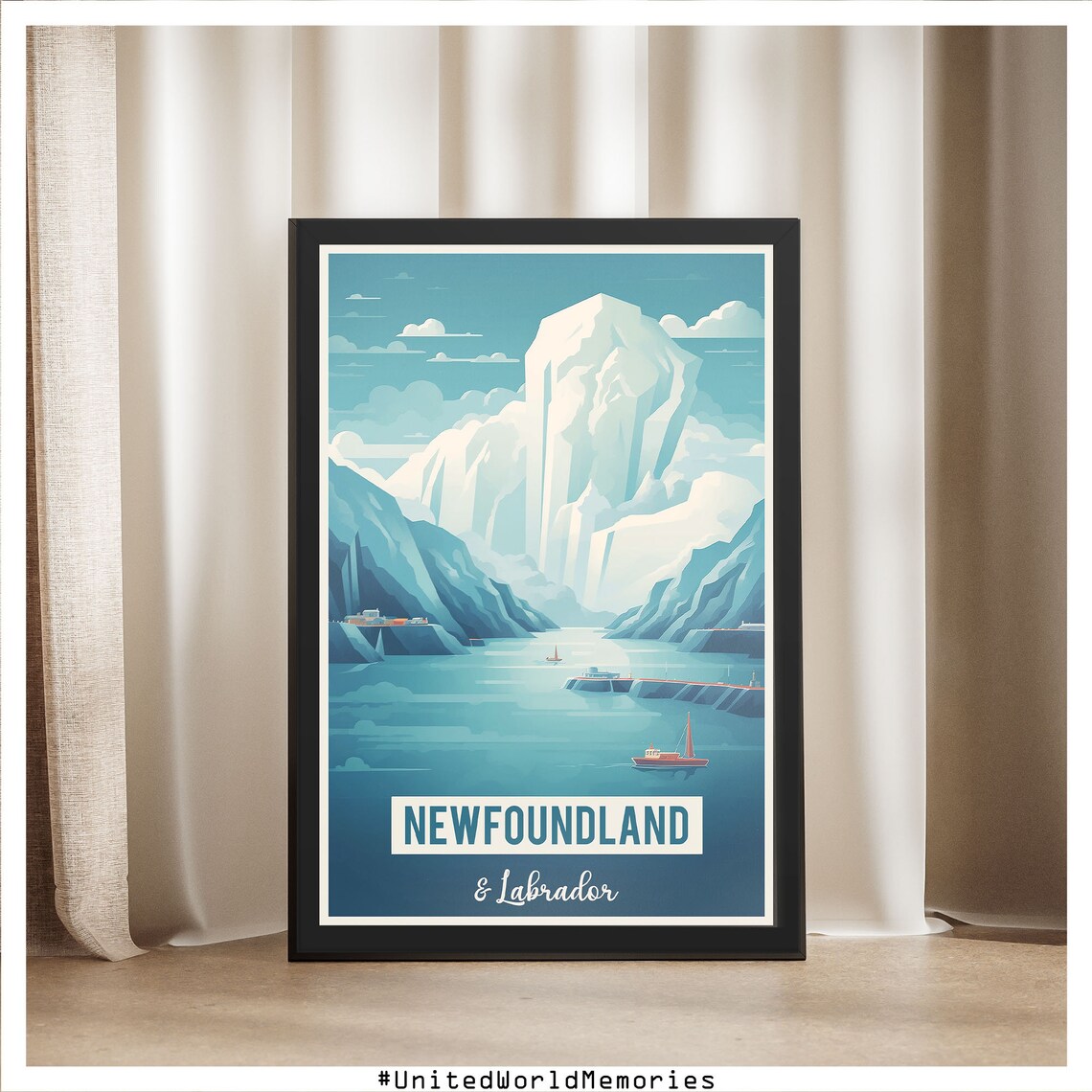Newfoundland And Labrador Iceberg Travel Poster - Image 5
