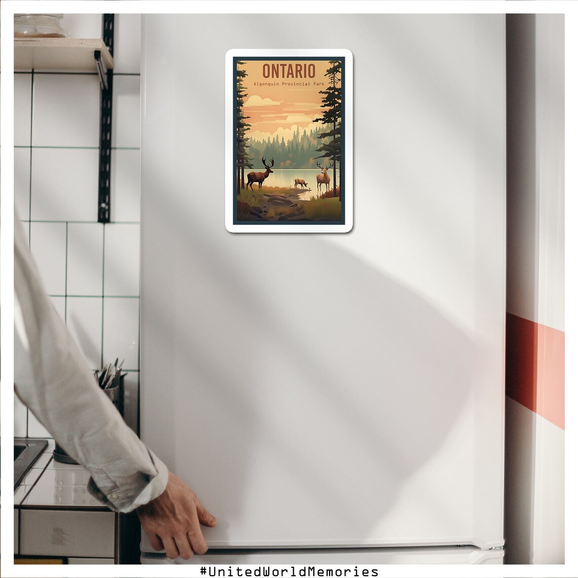 Ontario Vintage Travel Poster, Algonquin Park - Image 3