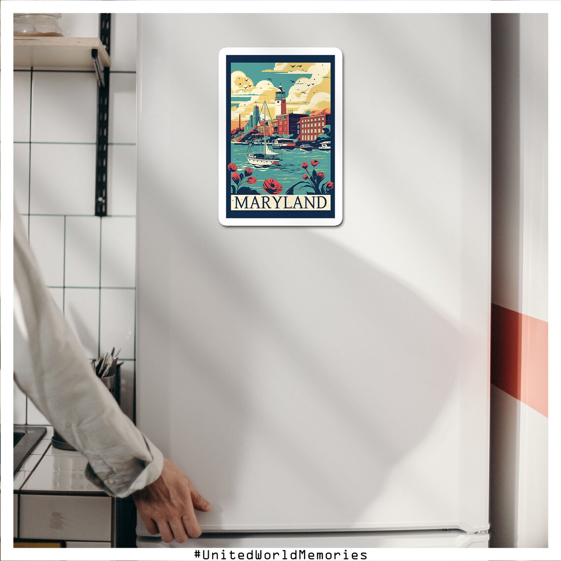 Maryland Vintage Travel Poster, Old Line State - Image 4