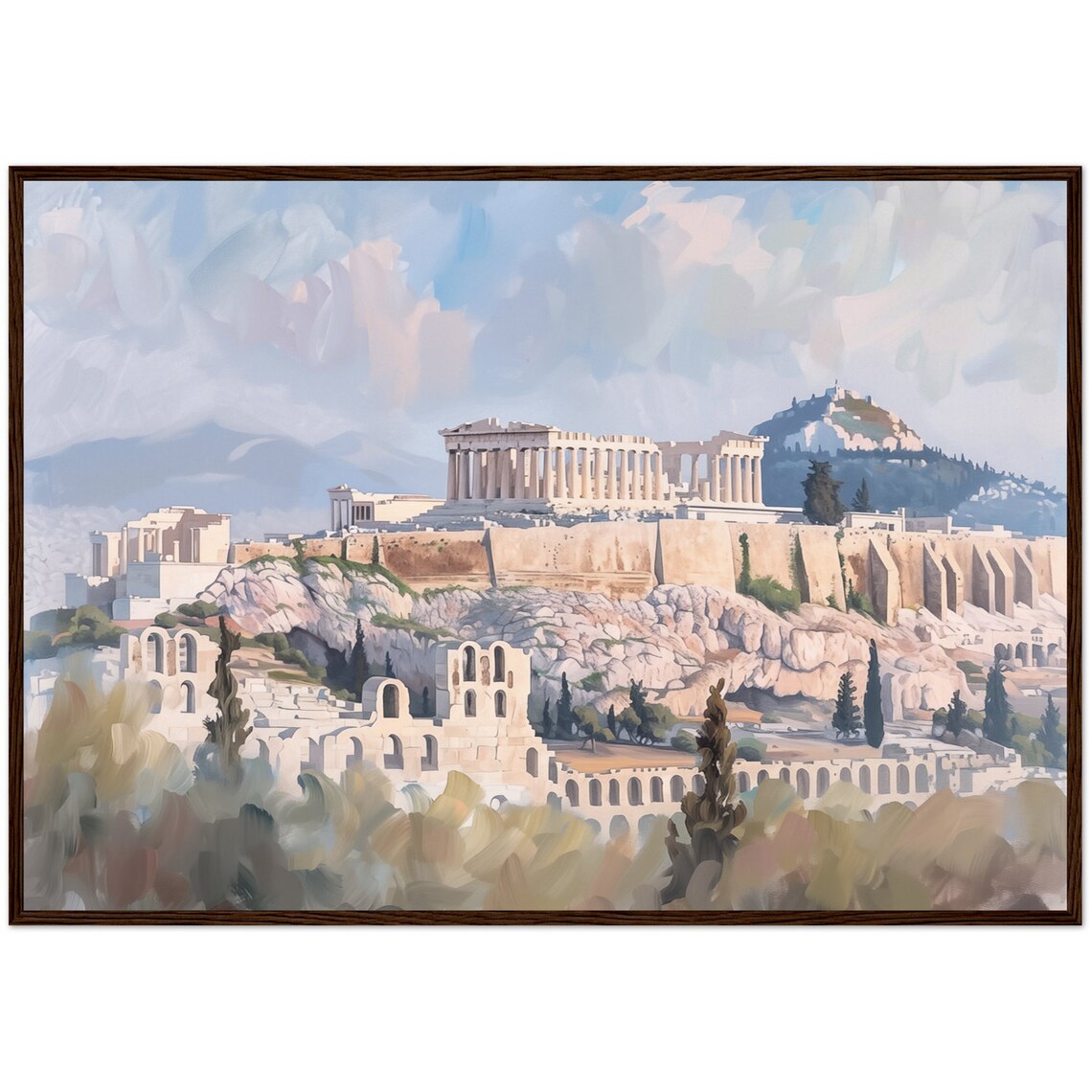 Athens Greece Acropolis Parthenon Travel Poster