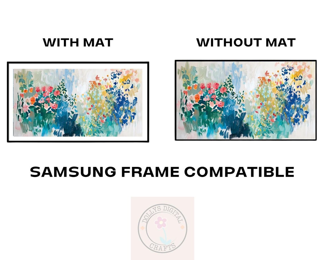 Abstract Floral Garden Brushstroke Painting Soft Botanical Poster - Image 6
