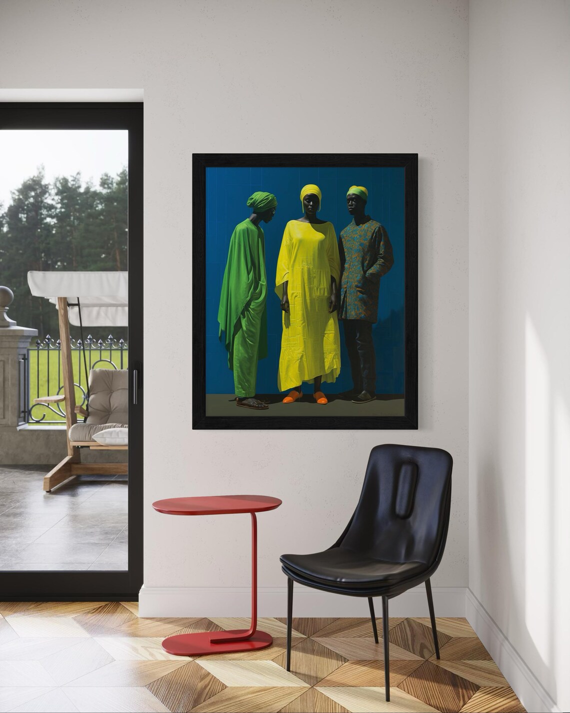 Elegant African Fashion Painting Colorful Traditional Attire Poster - Image 6