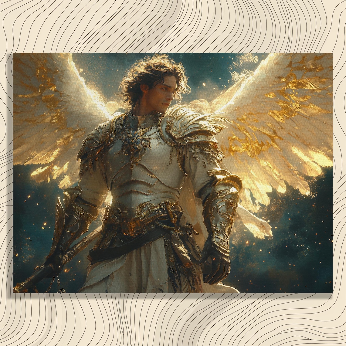 Archangel Michael Renaissance Angel Art Print
