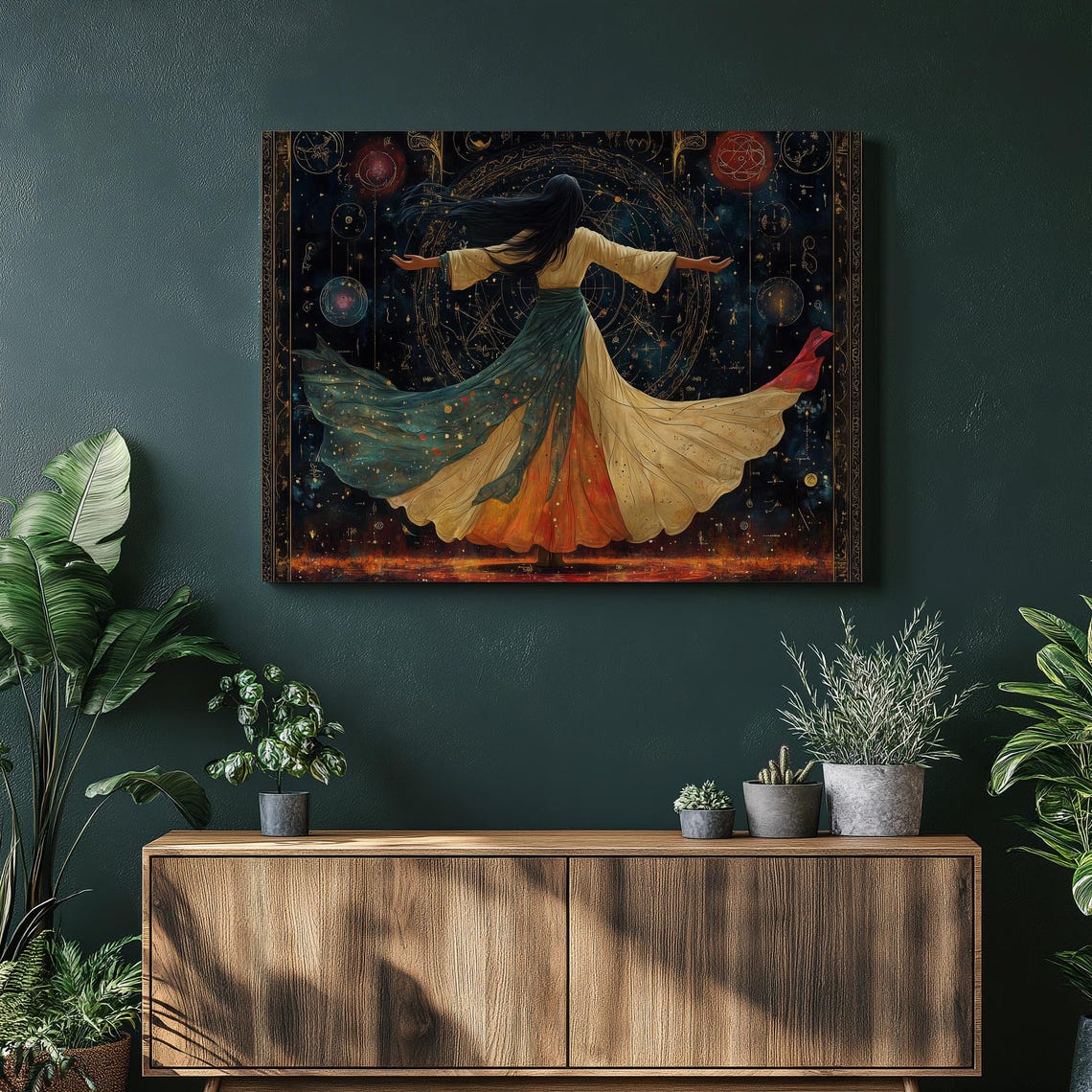 Whirling Dervish Mystical Dancer Cosmic Celestial Spiritual Poster