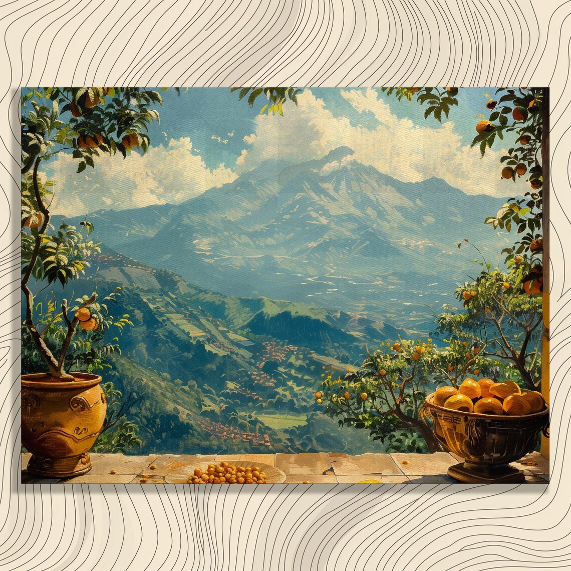El Salvador Cultural Landscape Art Print