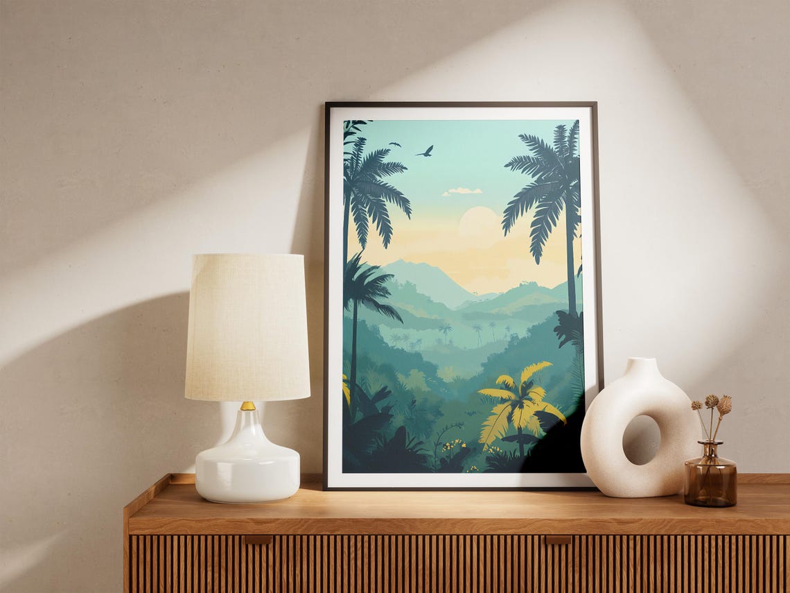 Darien National Park Panama Tropical Jungle Sunrise Landscape Poster - Image 5