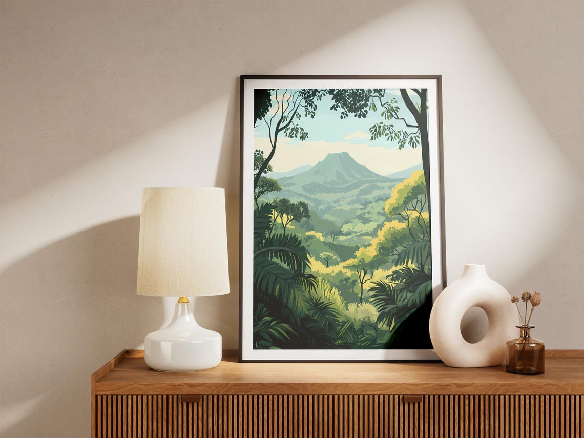 Mount Nimba Ivory Coast Rainforest Mountain View Nature Poster - Image 5