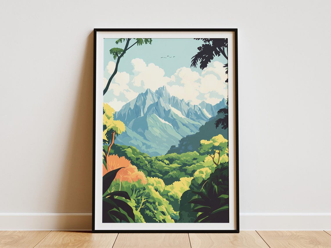Kinabalu Park Malaysia Granite Peaks Rainforest Canopy Poster