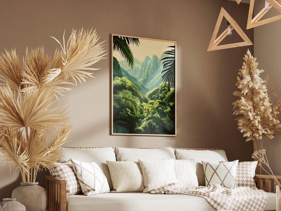 Gunung Mulu Limestone Pinnacle Peak Lush Rainforest Malaysia Poster - Image 3