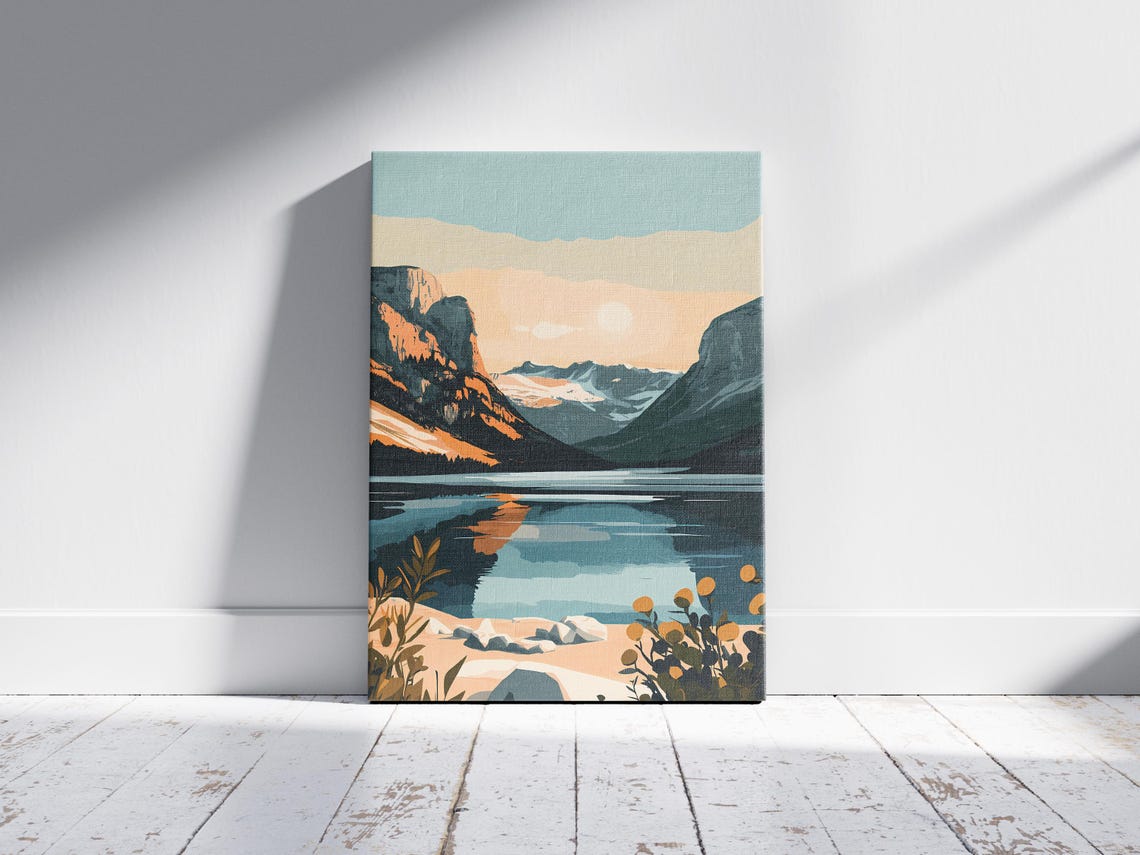Durmitor Mountain Lake Sunset Landscape National Park Poster - Image 2