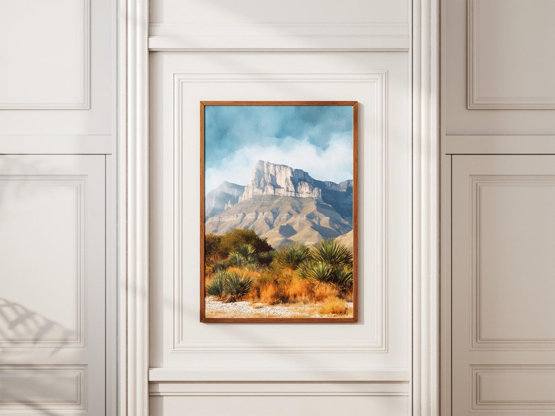 Guadalupe Mountains National Park Texas Desert Peak Art Poster - Image 2