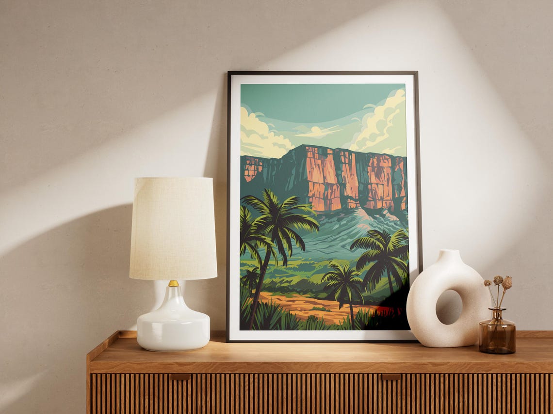 Mount Roraima Venezuela Guyana Brazil Travel Poster Tropical Landscape Art Print Nature Wall Decor - Image 2