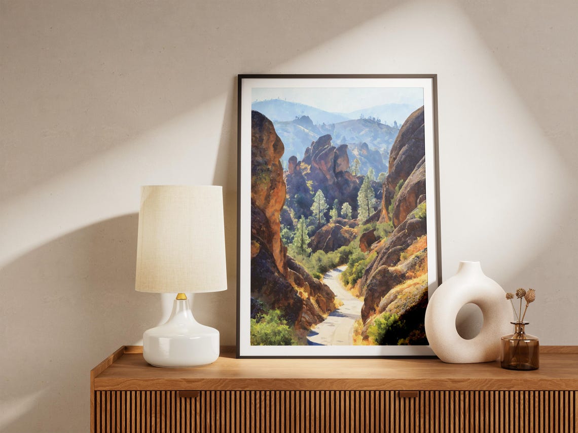 Pinnacles National Park California Rocky Canyon Road Trip Poster - Image 4