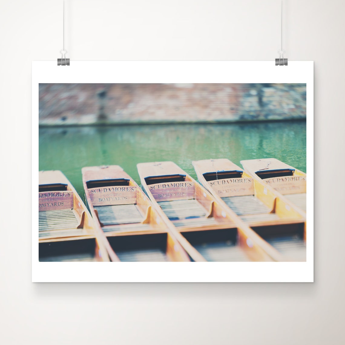 Cambridge Punting Scudamores Punts on River Cam Photo Poster