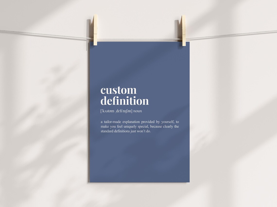Custom Definition Poster, Personalized Dictionary Style - Image 3