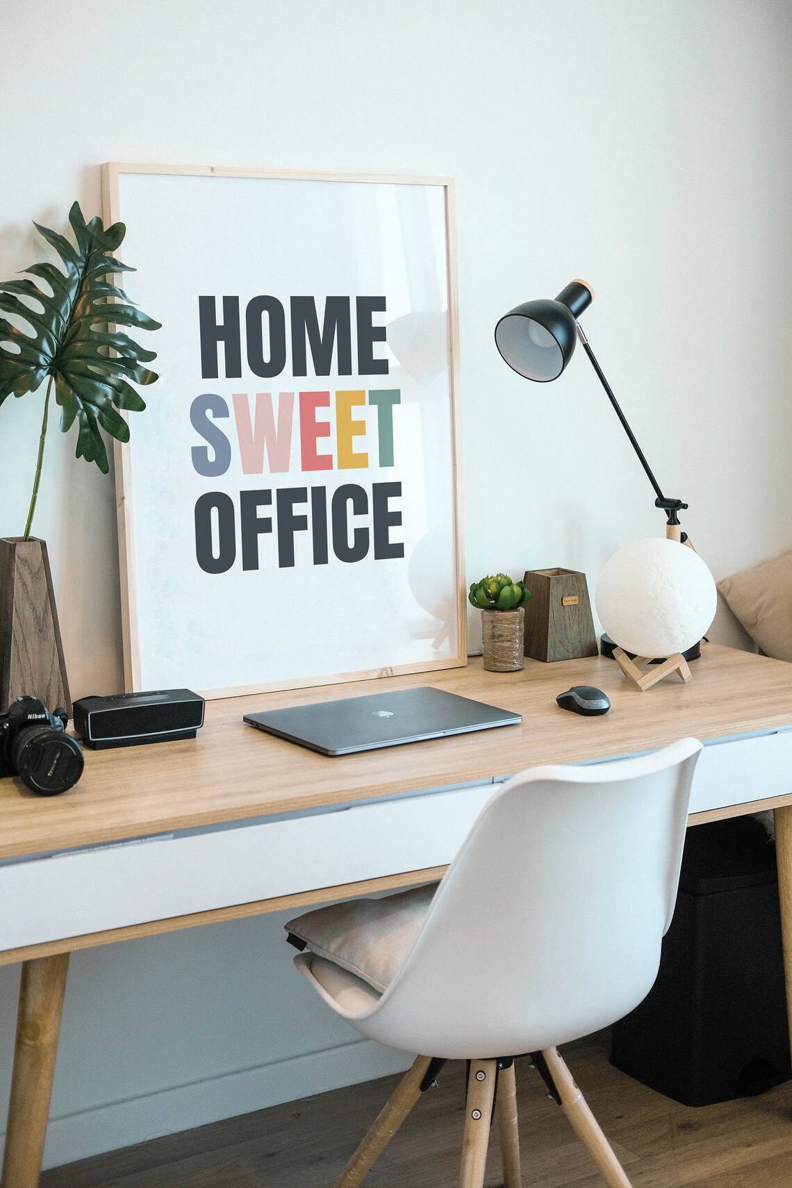 Home Sweet Office Typography Quote Art Print - Image 4