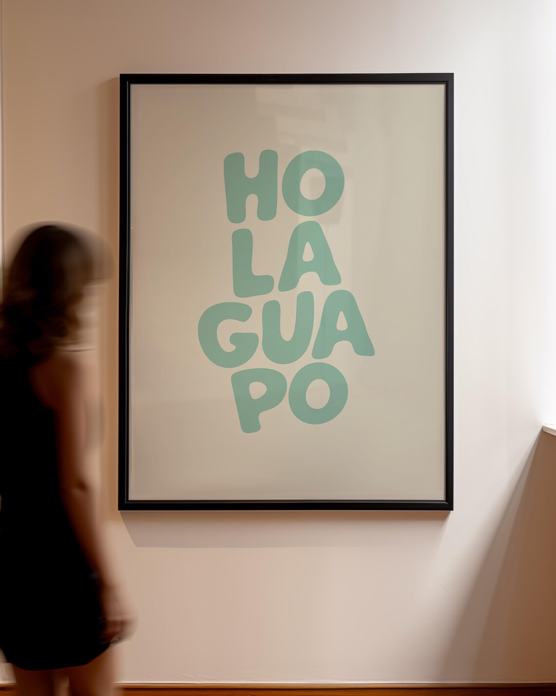 Hola Guapo Minimalist Love Quote Art Print - Image 2