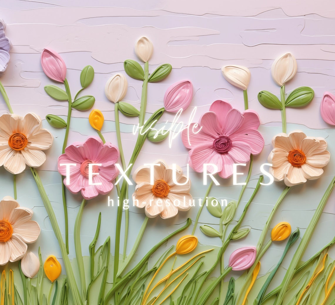Frame Tv Art Colorful Wildflowers Field Country Textured Oil Painting Aesthetic Tv Art Spring Farmhouse Decor - Image 2