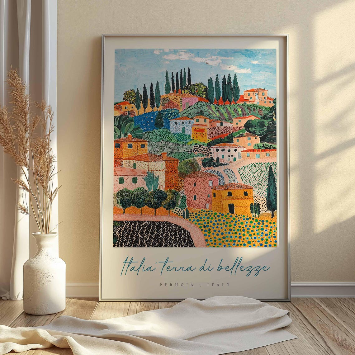 Perugia Poster Italian Travel Print Perugia Travel Art Perugia Wall Art Italy Art Italy Travel Decor Italian Travel Gift - Image 2