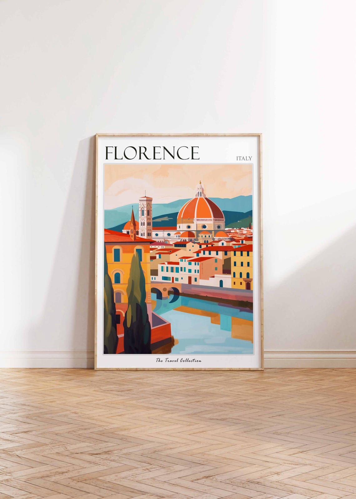Florence Poster Italian Travel Print Florence Travel Art Florence Wall Art Italian Travel Florence Home Decor Florence Travel Gift - Image 2