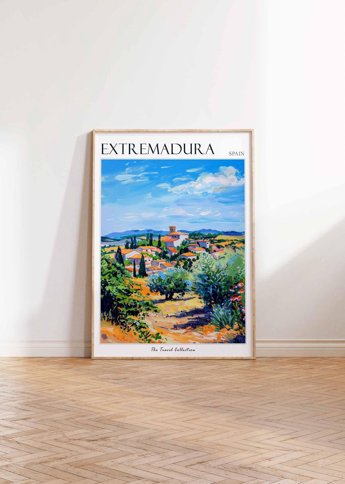 Extremadura Poster Spain Travel Print Spanish Decor Europe Travel Poster European Wall Art Botanical Print Extremadura Travel Poster - Image 2