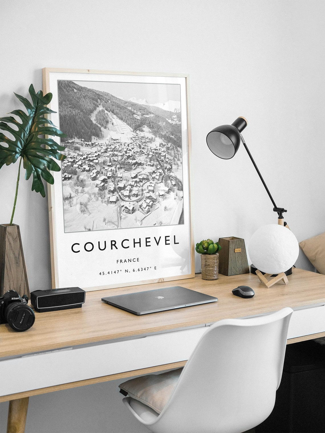 Skiing Travel Poster Courchevel France Ski Print France Travel Print Skiing Wall Art Skiing Print Winter Sport Art Gift A1a2a3a4 - Image 3
