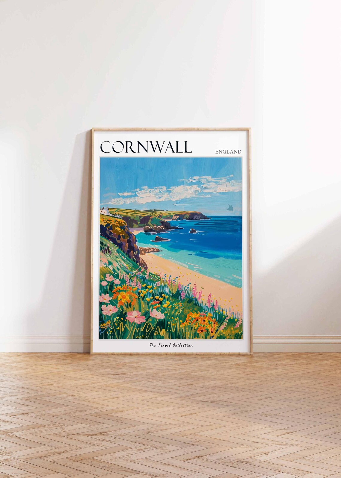 Cornwall England Travel Poster, Travel Art Print - Image 2