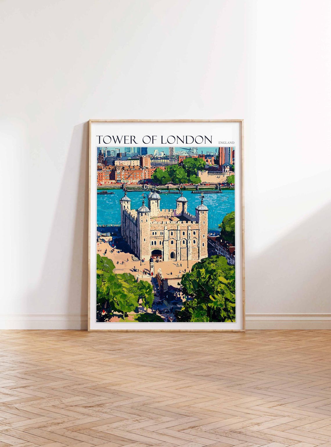 Tower Of London Poster Tower Of London Travel Print England Travel Art United Kingdom Wall Art England Travel England Gift - Image 2