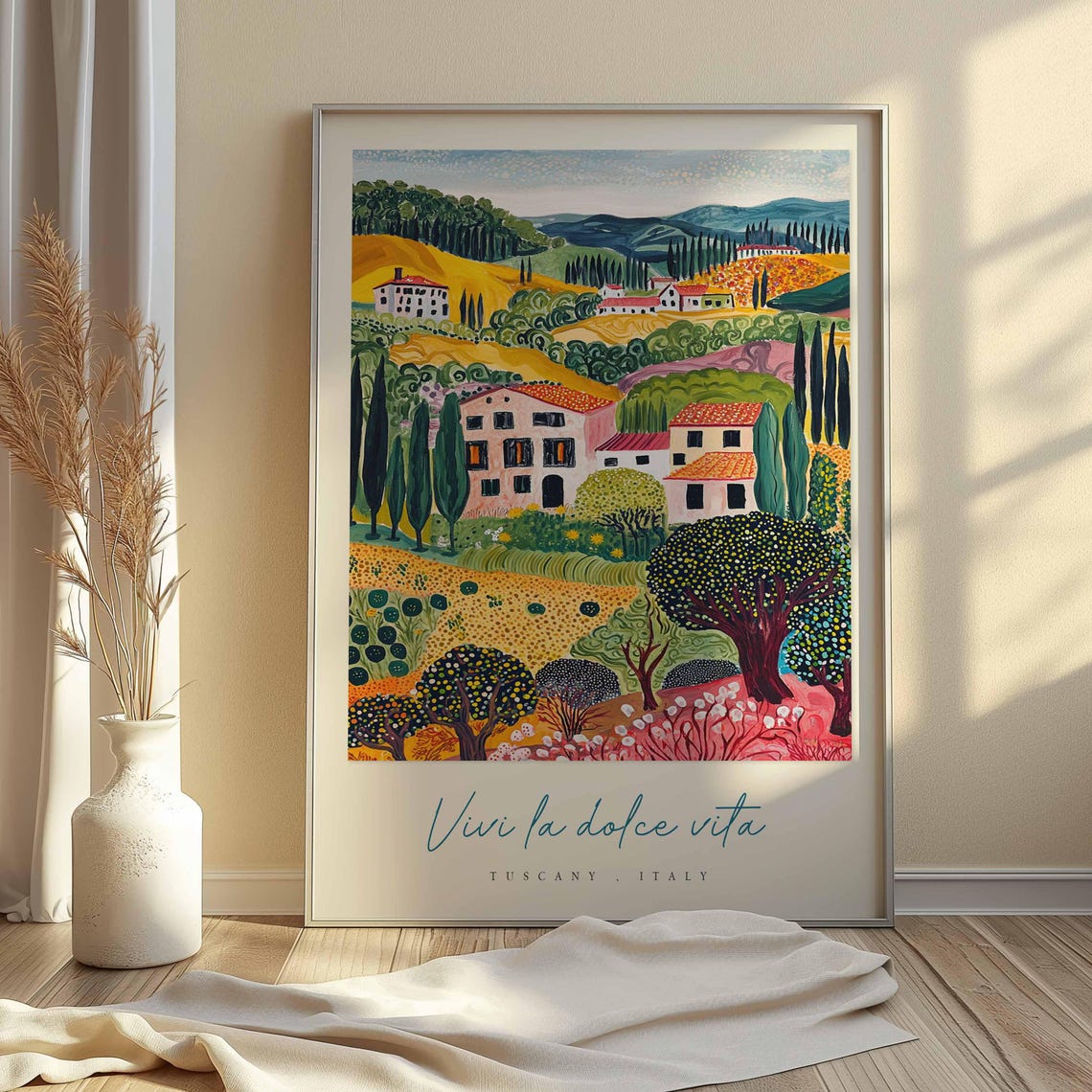 Tuscany Poster Italian Travel Print Tuscany Travel Art Tuscany Wall Art Italy Art Italy Travel Decor Italian Travel Gift - Image 2