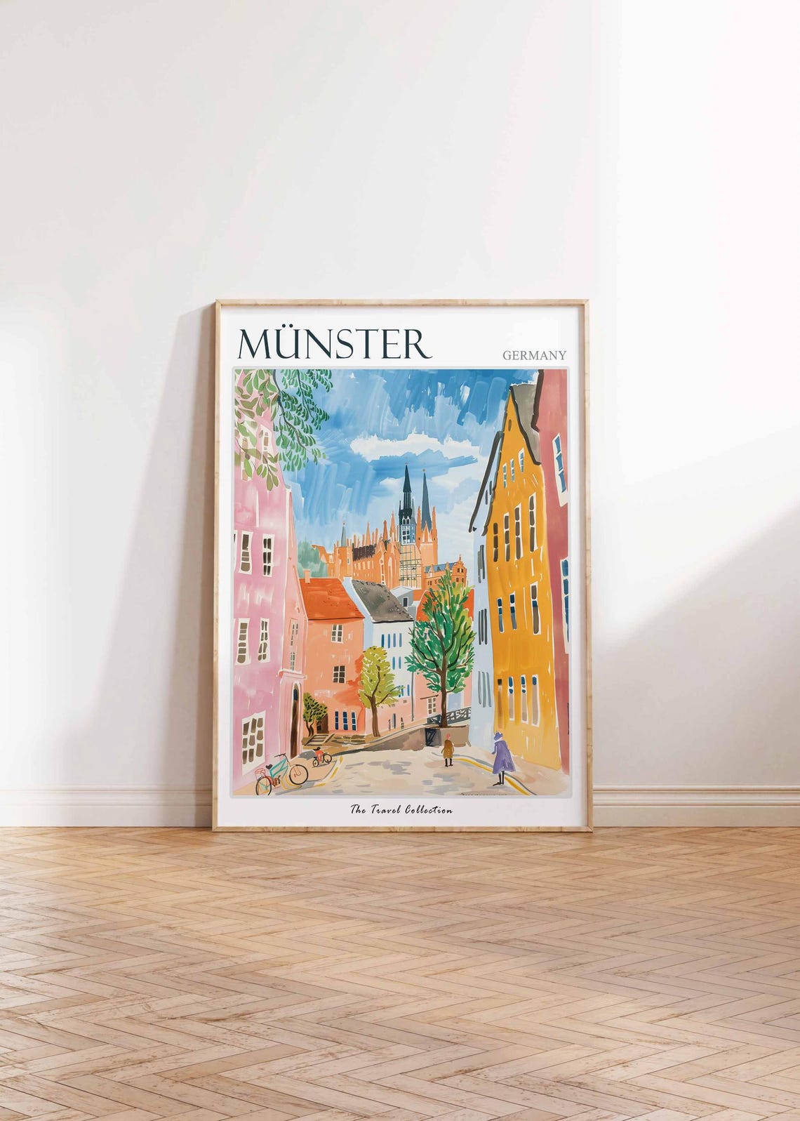 Mnster Poster Germany Travel Print German Decor Europe Travel Poster European Wall Art City Print Mnster Gift Mnster Travel Poster - Image 2