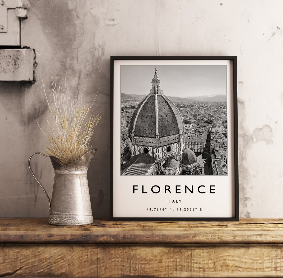 Florence Minimalist Travel Poster, Italy Travel Print - Image 3