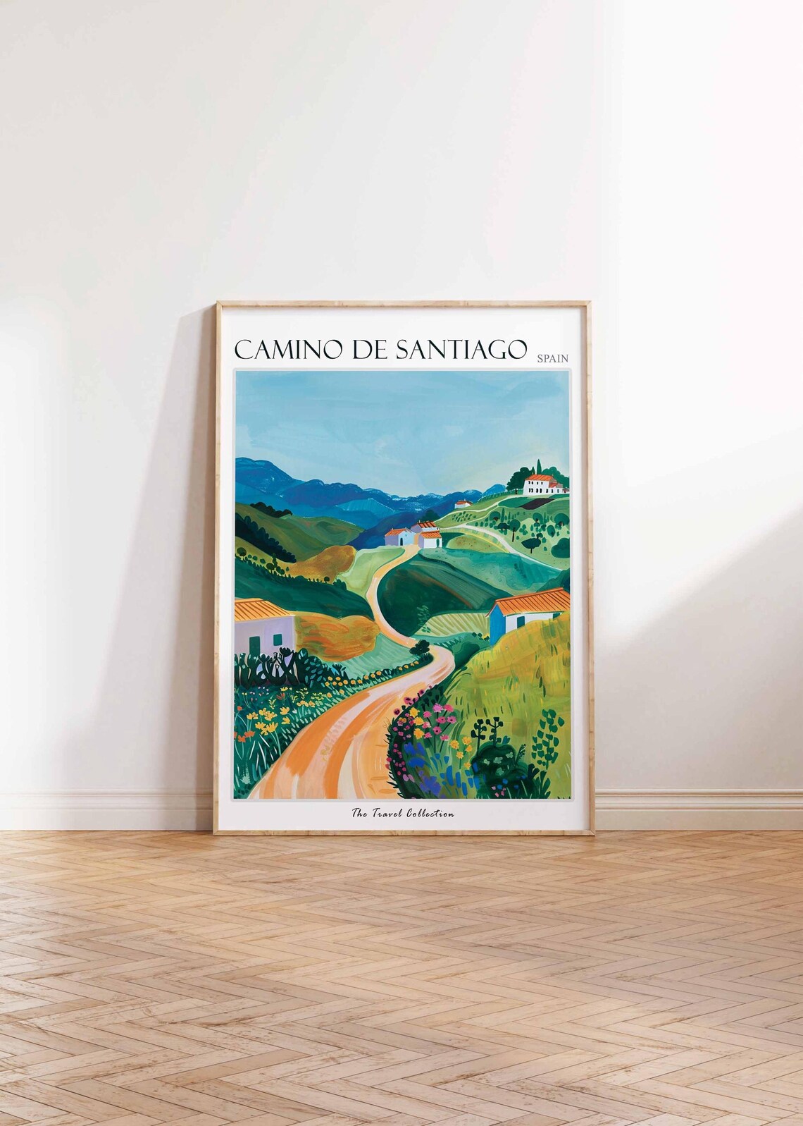 Camino De Santiago Travel Poster, Spain Decor - Image 2