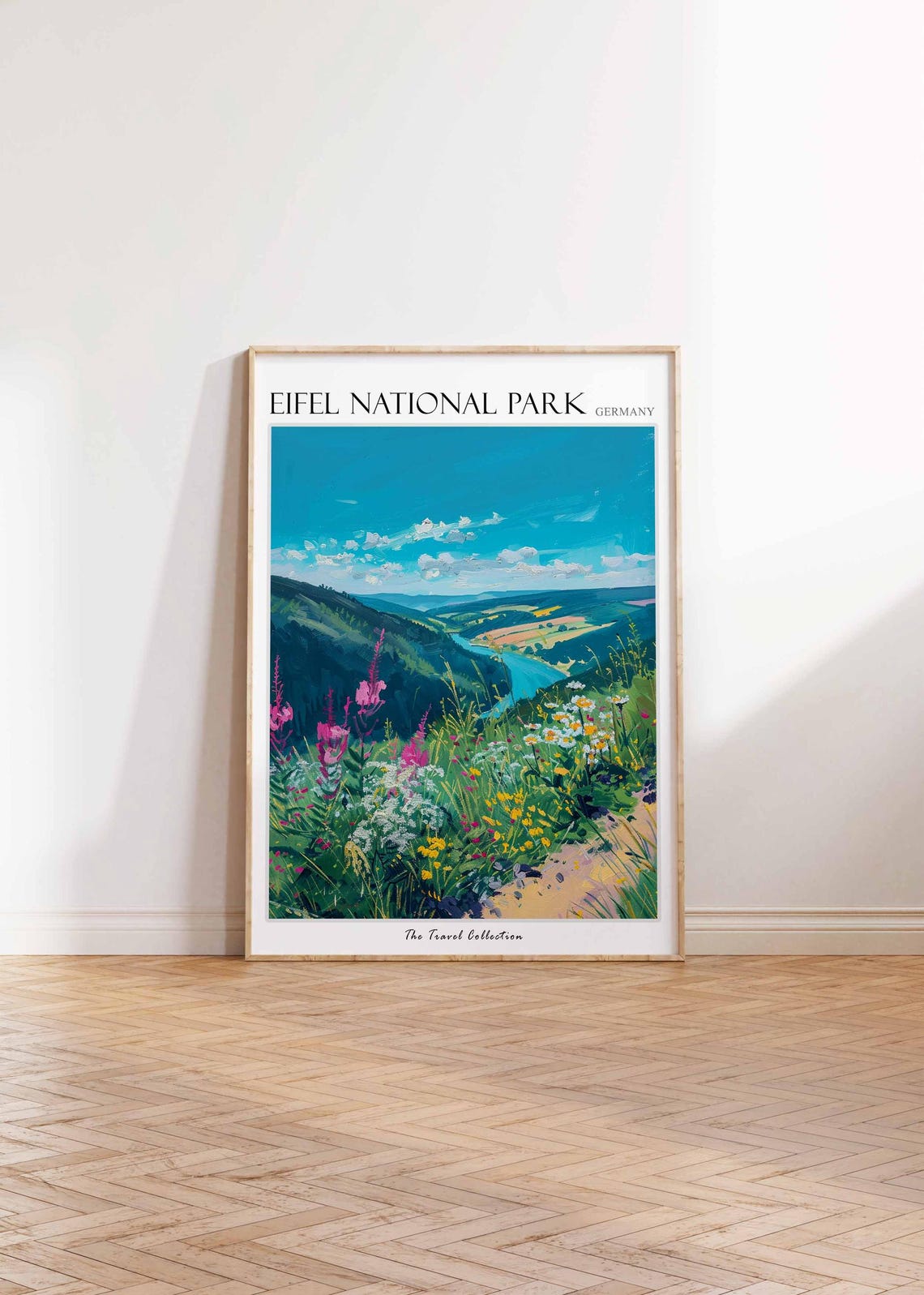 Eifel National Park Germany Wildflower Meadow Valley Lake Poster - Image 2