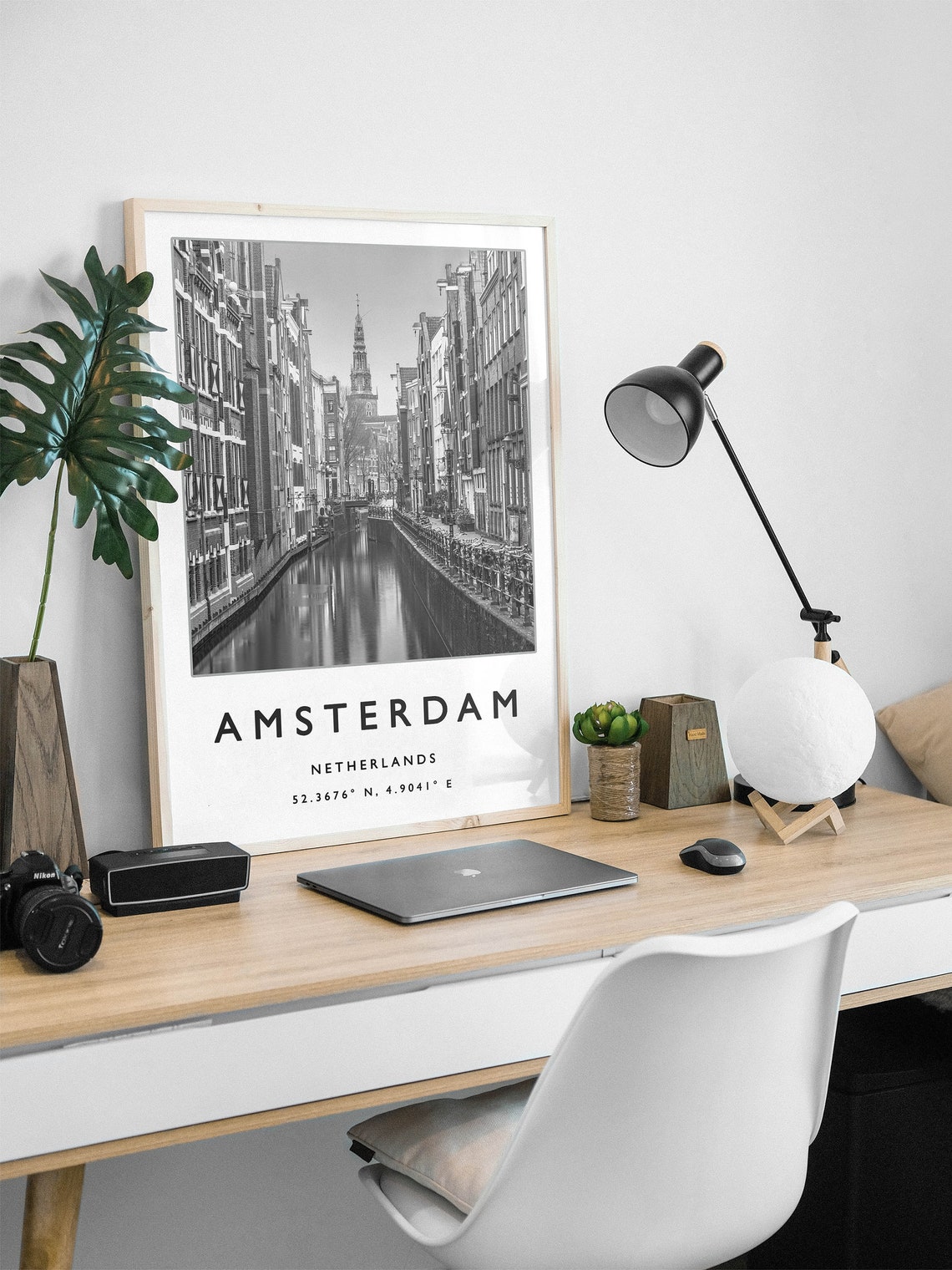 Amsterdam Travel Print Amsterdam Travel Poster Netherlands Travel Poster European Travel Art Print Photographic Wall Art Travel Print - Image 2