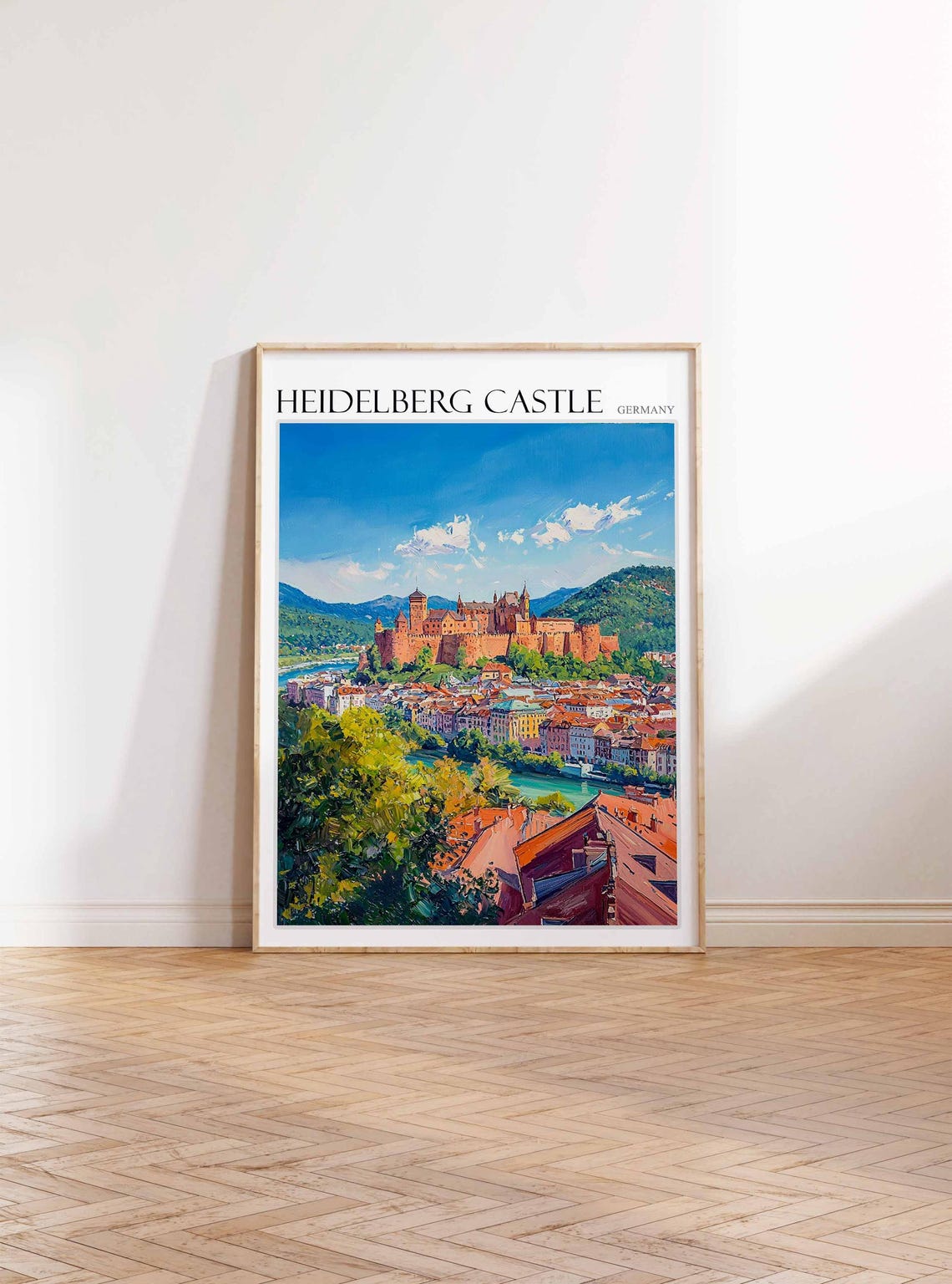 Heidelberg Castle Poster Heidelberg Castle Travel Print German Travel Poster German City Art City Print Travel Poster Travel Wall Art - Image 3
