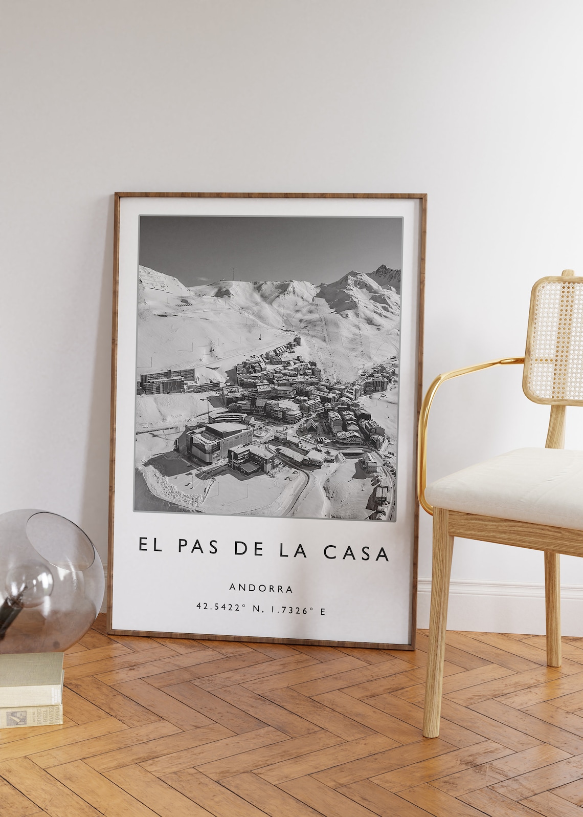 Pas De La Casa Andorra Ski Travel Poster - Image 2