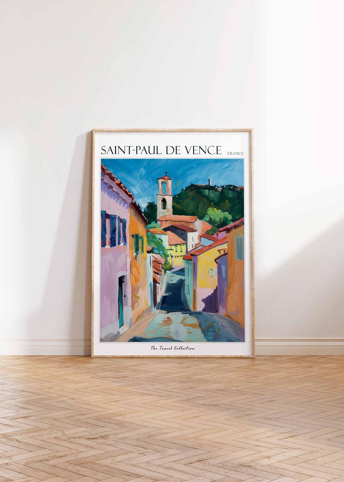 Saint Paul De Vence Poster France Travel Print French Decor Europe Travel Poster European Wall Art Saint Paul De Vence Travel Poster - Image 2