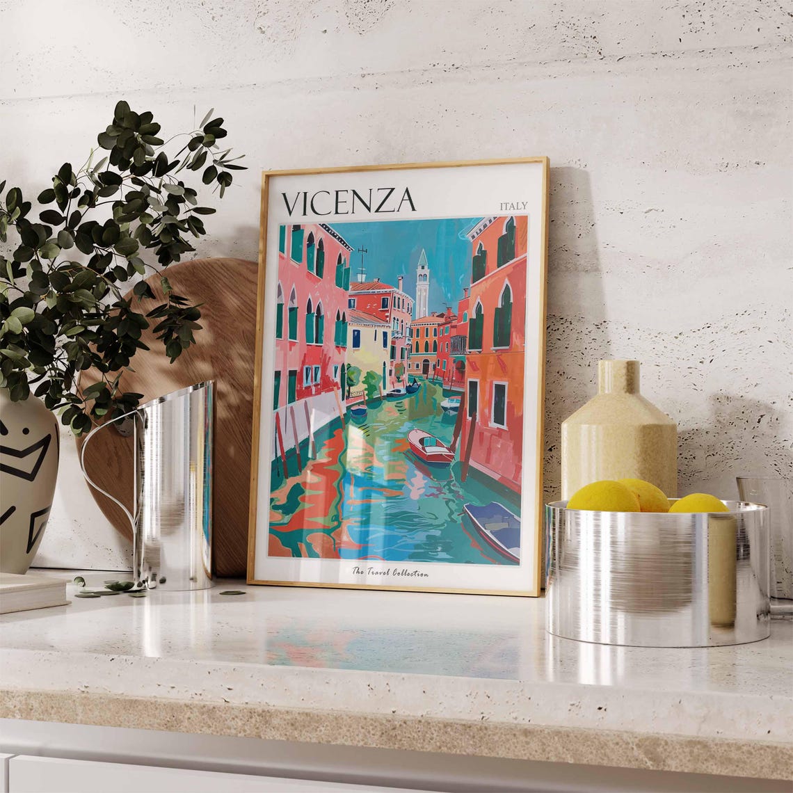 Vicenza Poster Italian Travel Print Vicenza Travel Art Vicenza Wall Art Italian Travel Vicenza Home Decor Vicenza Travel Gift - Image 3